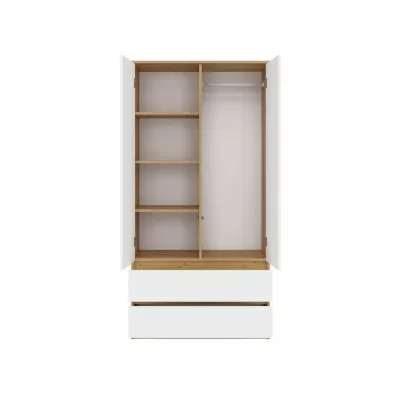 Előszobai gardrób 90 cm TAAVI - artisan tölgy / fehér