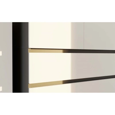 Előszobai szekrény 90 cm TAAVI - antracit / fehér
