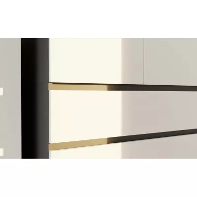 Előszobai szekrény 90 cm TAAVI - antracit / fehér