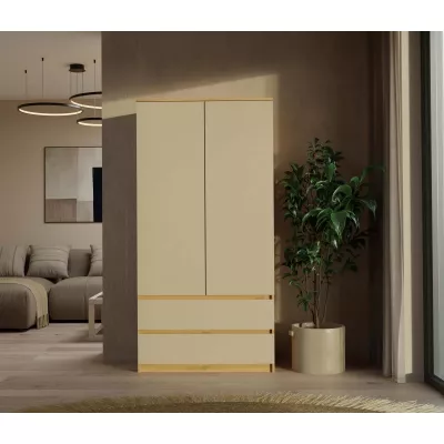 Előszobai gardrób 90 cm TAAVI - artisan tölgy / kasmír