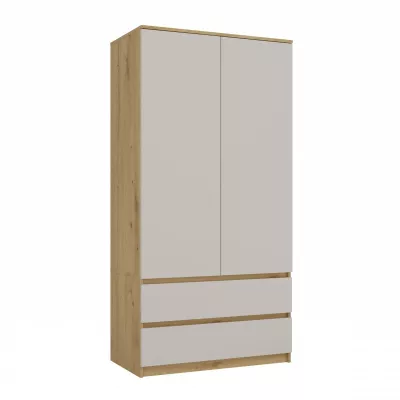 Előszobai gardrób 90 cm TAAVI - artisan tölgy / kasmír