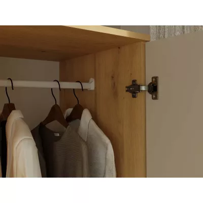 Előszobai gardrób 90 cm TAAVI - artisan tölgy / kasmír