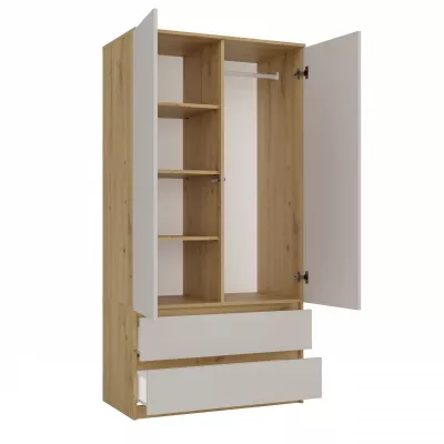 Előszobai gardrób 90 cm TAAVI - artisan tölgy / kasmír