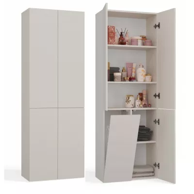Fürdőszobaszekrény 60 cm szennyestartóval ATSO 5 - kasmír
