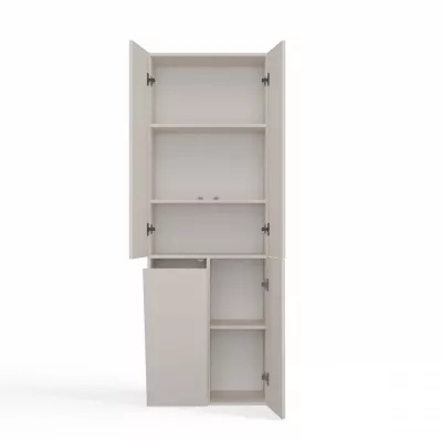 Fürdőszobaszekrény 60 cm szennyestartóval ATSO 5 - kasmír