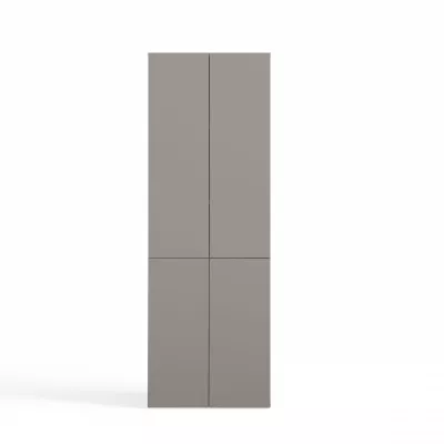 Fürdőszobaszekrény 60 cm szennyestartó kosárral ATSO 5 - szürke