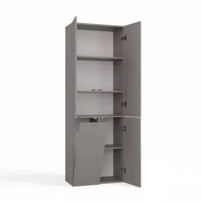Fürdőszobaszekrény 60 cm szennyestartó kosárral ATSO 5 - szürke