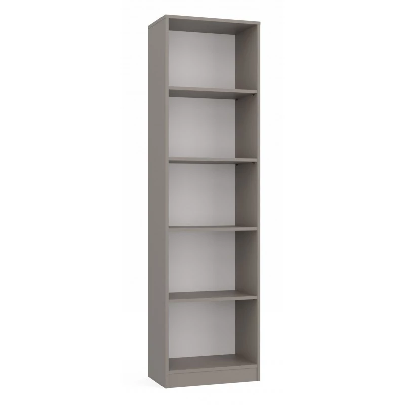 Keskeny könyvespolc RAUNO - 50 cm, szürke