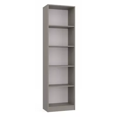 Keskeny könyvespolc RAUNO - 50 cm, szürke