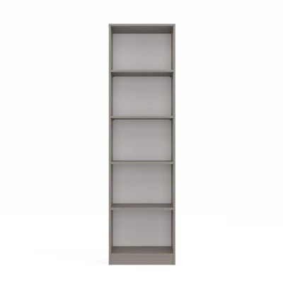 Keskeny könyvespolc RAUNO - 50 cm, szürke