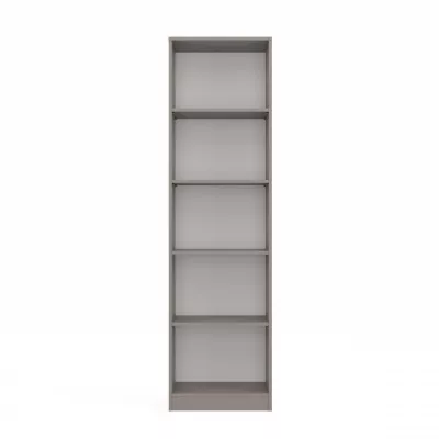 Keskeny könyvespolc RAUNO - 50 cm, szürke