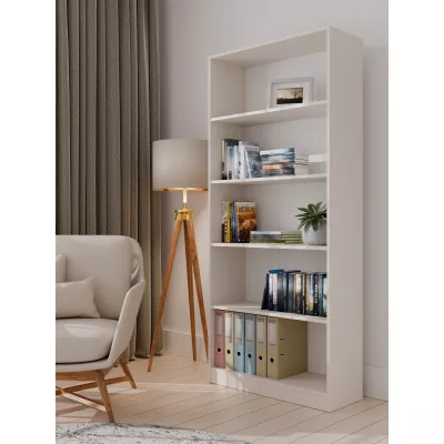 Keskeny könyvespolc RAUNO - 80 cm, kasmír