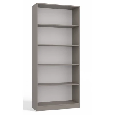 Keskeny könyvespolc RAUNO - 80 cm, szürke