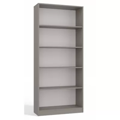 Keskeny könyvespolc RAUNO - 80 cm, szürke