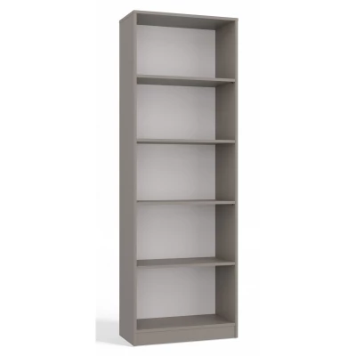 Keskeny könyvespolc RAUNO - 60 cm, szürke
