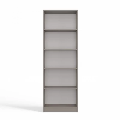 Keskeny könyvespolc RAUNO - 60 cm, szürke