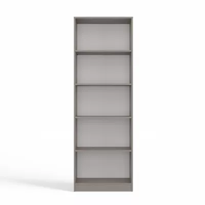 Keskeny könyvespolc RAUNO - 60 cm, szürke