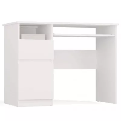OZARK PC asztal - fehér, balos változat