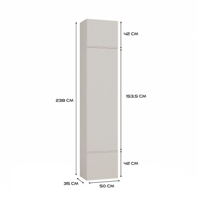 Előszobaszekrény 50 cm OPELIKA - kasmír