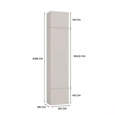 Előszobaszekrény 50 cm OPELIKA - kasmír