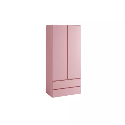 Fiókos gardróbszekrény 92 cm LIONU - pillecukor