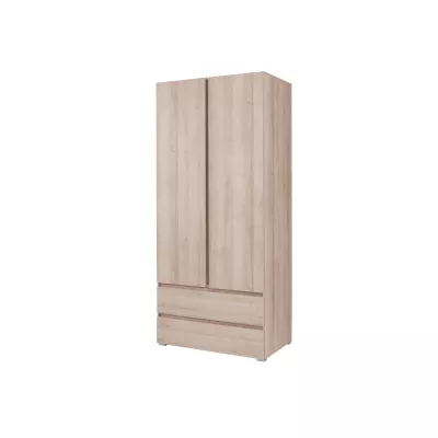 Fiókos gardróbszekrény 92 cm LIONU - sonoma tölgy
