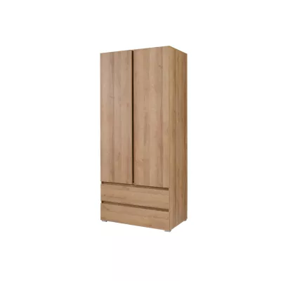 Fiókos gardróbszekrény 92 cm LIONU - riviéra tölgy