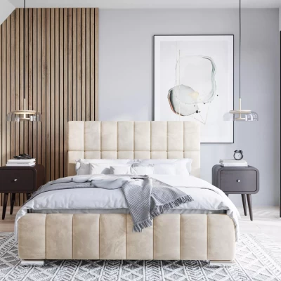 Modern ágy 160x200 ARLETE - krém