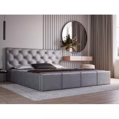 Elegáns kárpitozott ágy 140x200 NURIA 2 - szürke