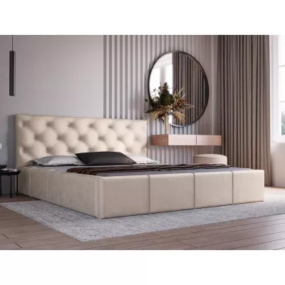 Elegáns kárpitozott ágy 120x200 NURIA 2 - vanília