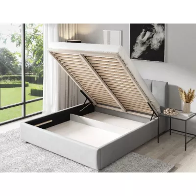 Elegáns kárpitozott ágy 160x200 MADALENA 2 tárolóhellyel - rózsaszín
