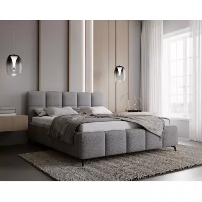 Kárpitozott ágy 160x200 ARMINDA 2 tárolóhellyel - szürke