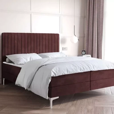 Kontinentális ágy 120x200 HACINA tárolóhellyel - piros