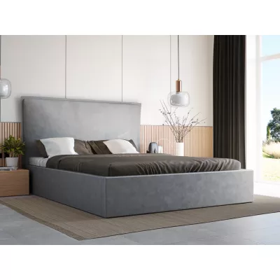 Egyszemélyes ágy 120x200 LUDMILA SLIM 1 tárolóhellyel - szürke