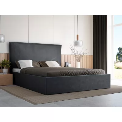 Franciaágy 180x200 LUDMILA SLIM - sötétszürke