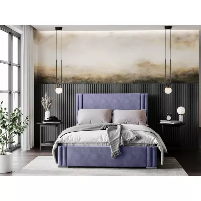 Designer franciaágy 140x200 EMILY 2 - lila