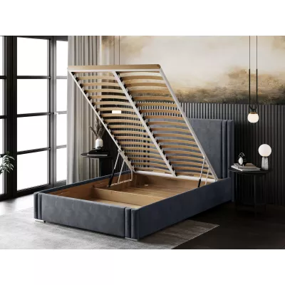 Designer franciaágy 140x200 EMILY 2 - khaki