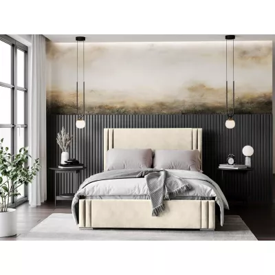 Designer franciaágy 160x200 EMILY - vanília
