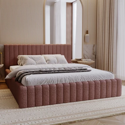 Elegáns egyszemélyes ágy 120x200 TEREZIE 1 - rózsaszín