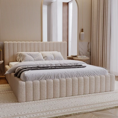 Elegáns egyszemélyes ágy 120x200 TEREZIE 1 - bézs