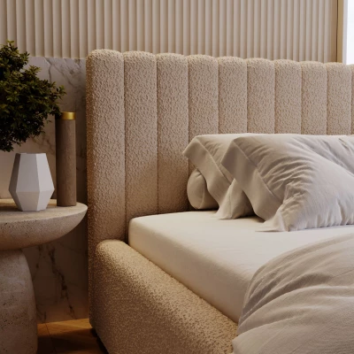 Elegáns egyszemélyes ágy 120x200 TEREZIE 1 - bézs