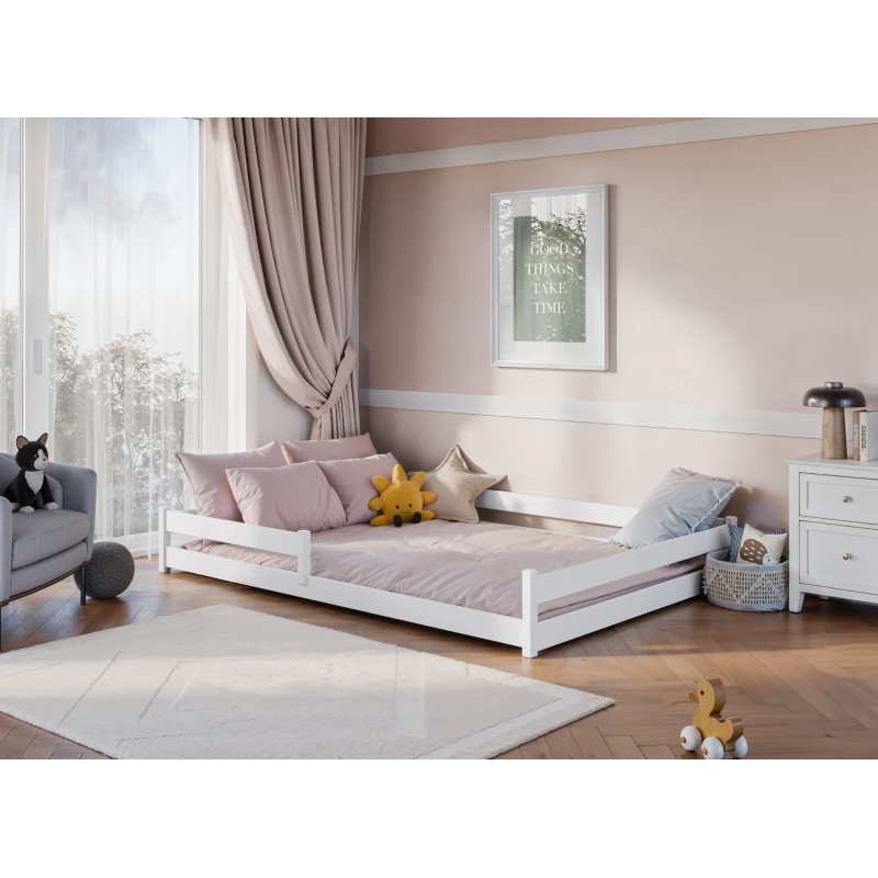 Gyerekágy padlóra helyezhető 140x200 LILINA - fehér