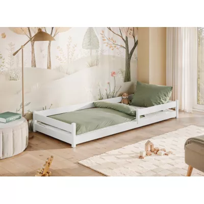 Alacsony gyerekágy 90x200 EMILY - fehér