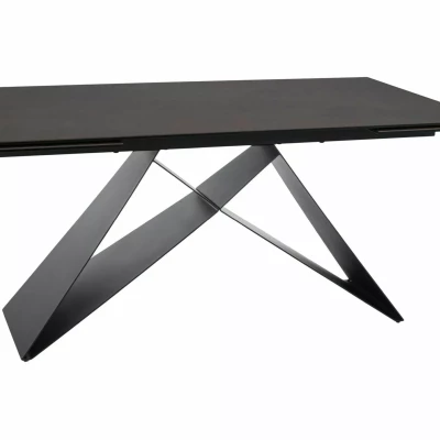Kihúzható étkezőasztal 160(240)x90 VIDOR - barna / fekete