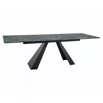 Kihúzható étkezőasztal 160(240)x90 GEDEON - sötétkék / fekete