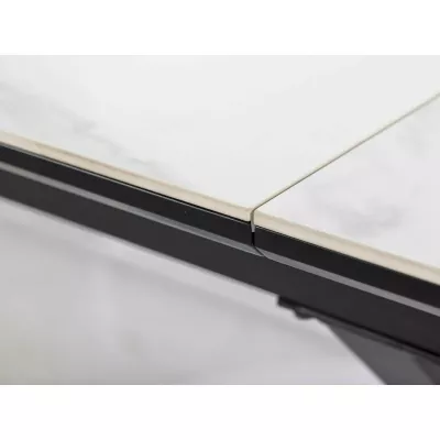 Kihúzható étkezőasztal 160(200)x90 URBAL - fehér / fekete