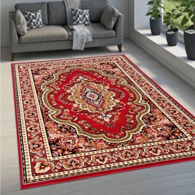 Téglalap alakú szőnyeg 80x150 cm LUKEN - piros