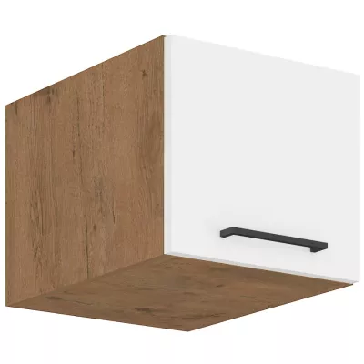 VANYA felső szekrény zsanéros ajtókkal - szélesség 40 cm, fehér / lancelot tölgy
