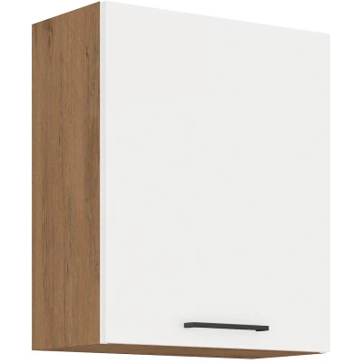 VANYA felső konyhaszekrény - szélesség 60 cm, fehér / lancelot tölgy