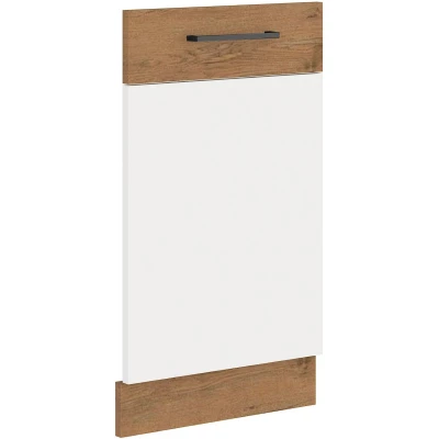 Ajtó beépített mosogatógéphez VANYA - 45x72 cm, fehér / lancelot tölgyfa